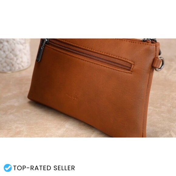 Large Capacity Wristlet Clutch Minimalist Chic Detachable Strap Phone Organizer